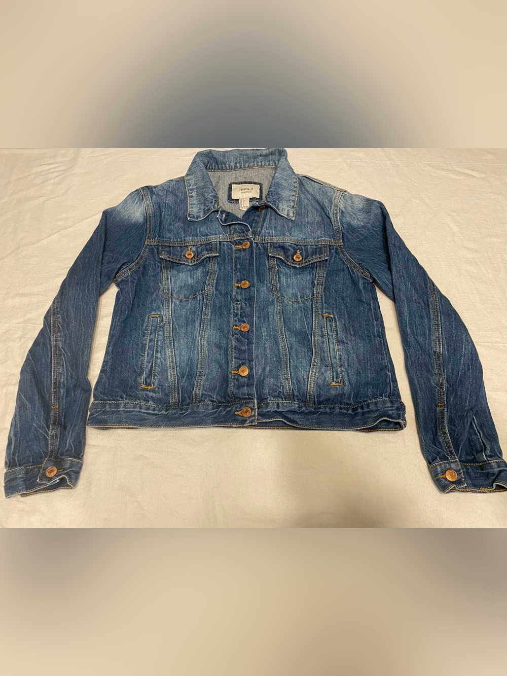Forever 21 Blue Denim Jacket - Size Large